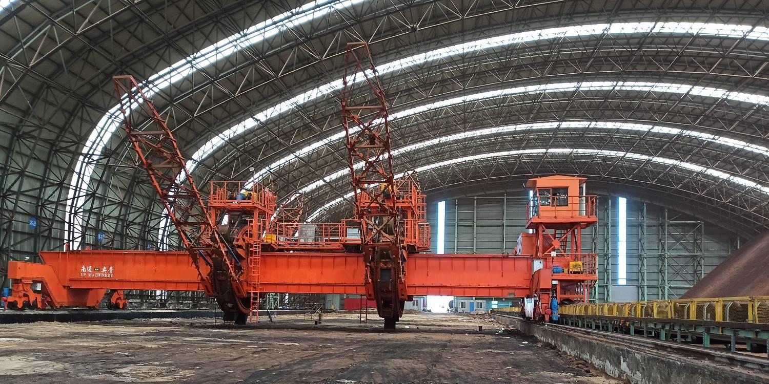 Application of double bucket equipment in a sintering plant of a large steel group in China
